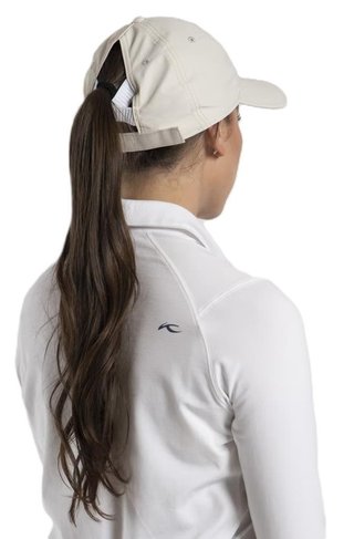 KJUS Women Dual Ponytail gorra de mujer, oyster/white
