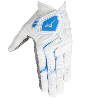 Mizuno Double Grip guante de golf para hombre, blanco