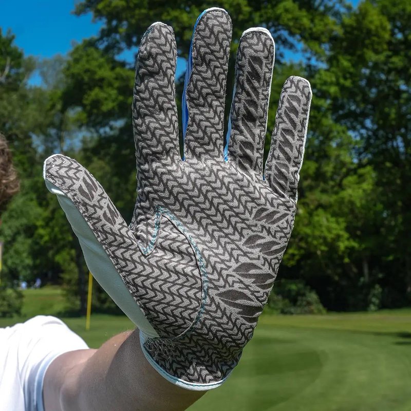 Mizuno Double Grip guante de golf para hombre, blanco