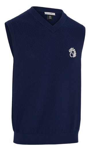 Callaway Mid Century chaleco de hombre, medieval blue