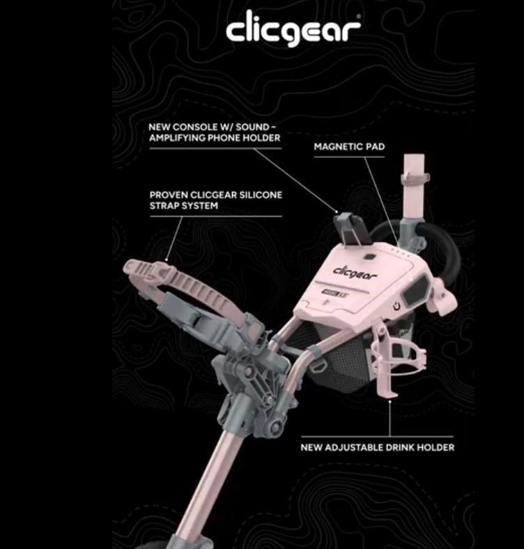Clicgear 4.5 carrito manual, rosa