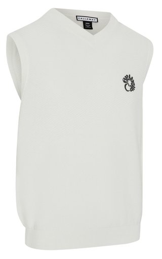 Callaway Mid Century chaleco de hombre, bright white