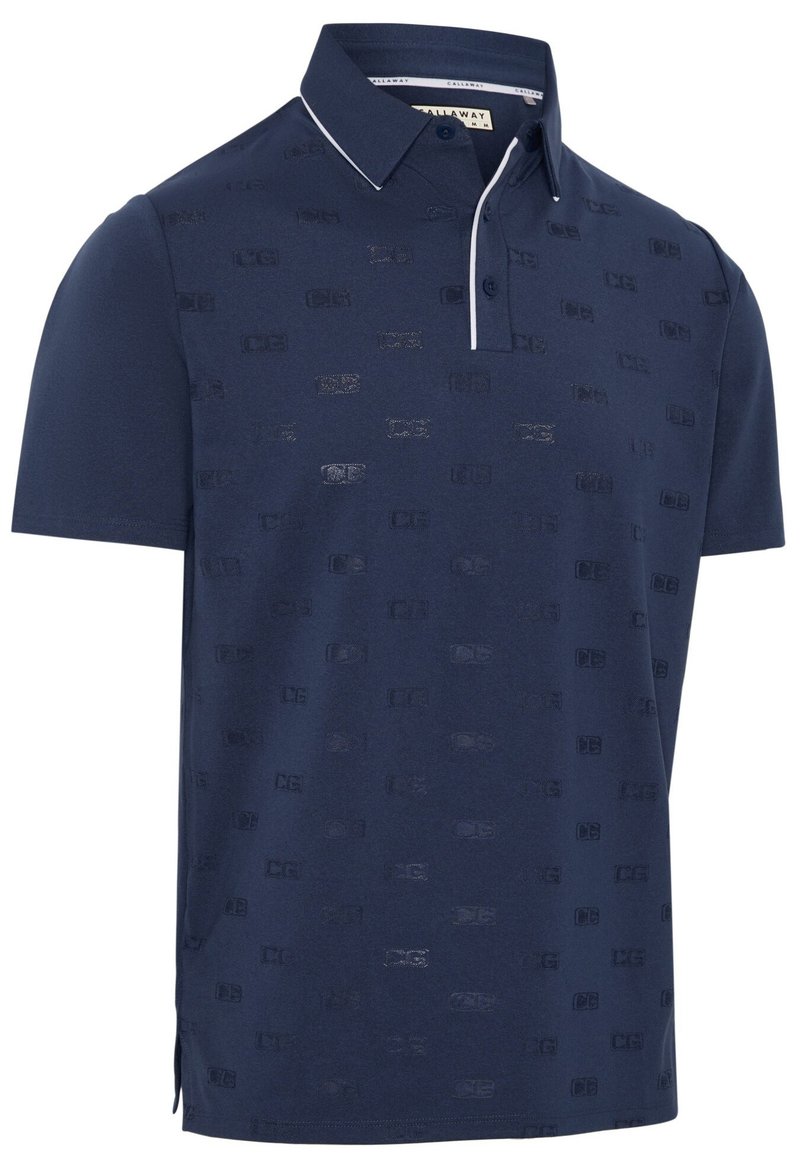 Callaway Mid Century Jacquard polo de hombre, medieval blue