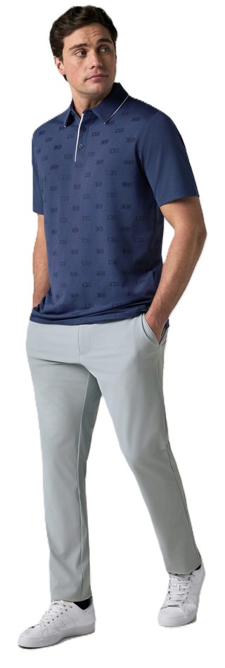 Callaway Mid Century Jacquard polo de hombre, medieval blue