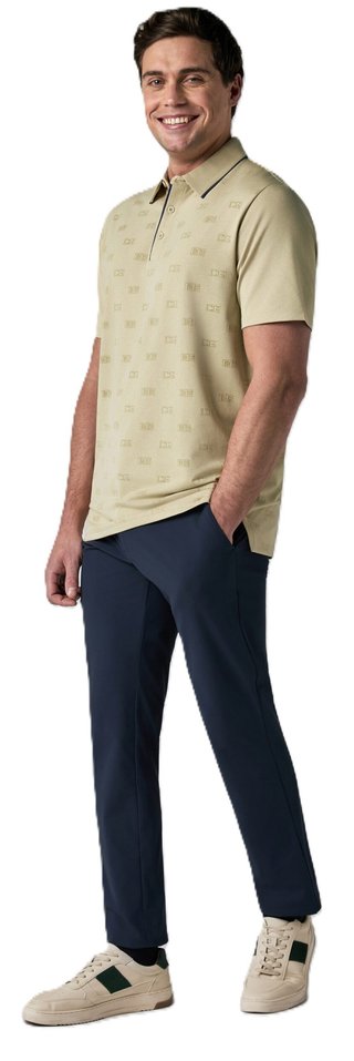 Callaway Mid Century Jacquard polo de hombre, fields of rye
