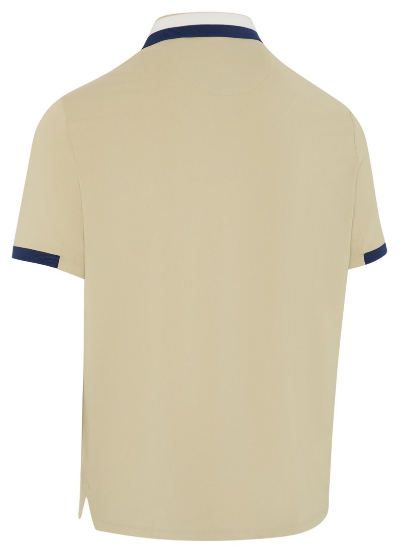 Callaway Mid Century Striped Rib Collar polo para hombre, fields of rye