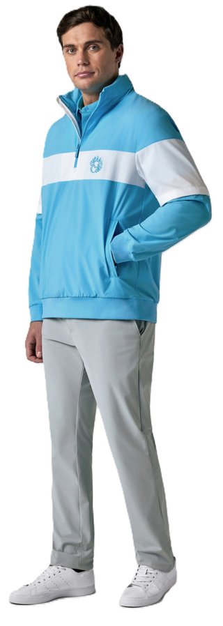 Callaway Modern Traveler Half Zip Convertible chaqueta de hombre, azul bossom