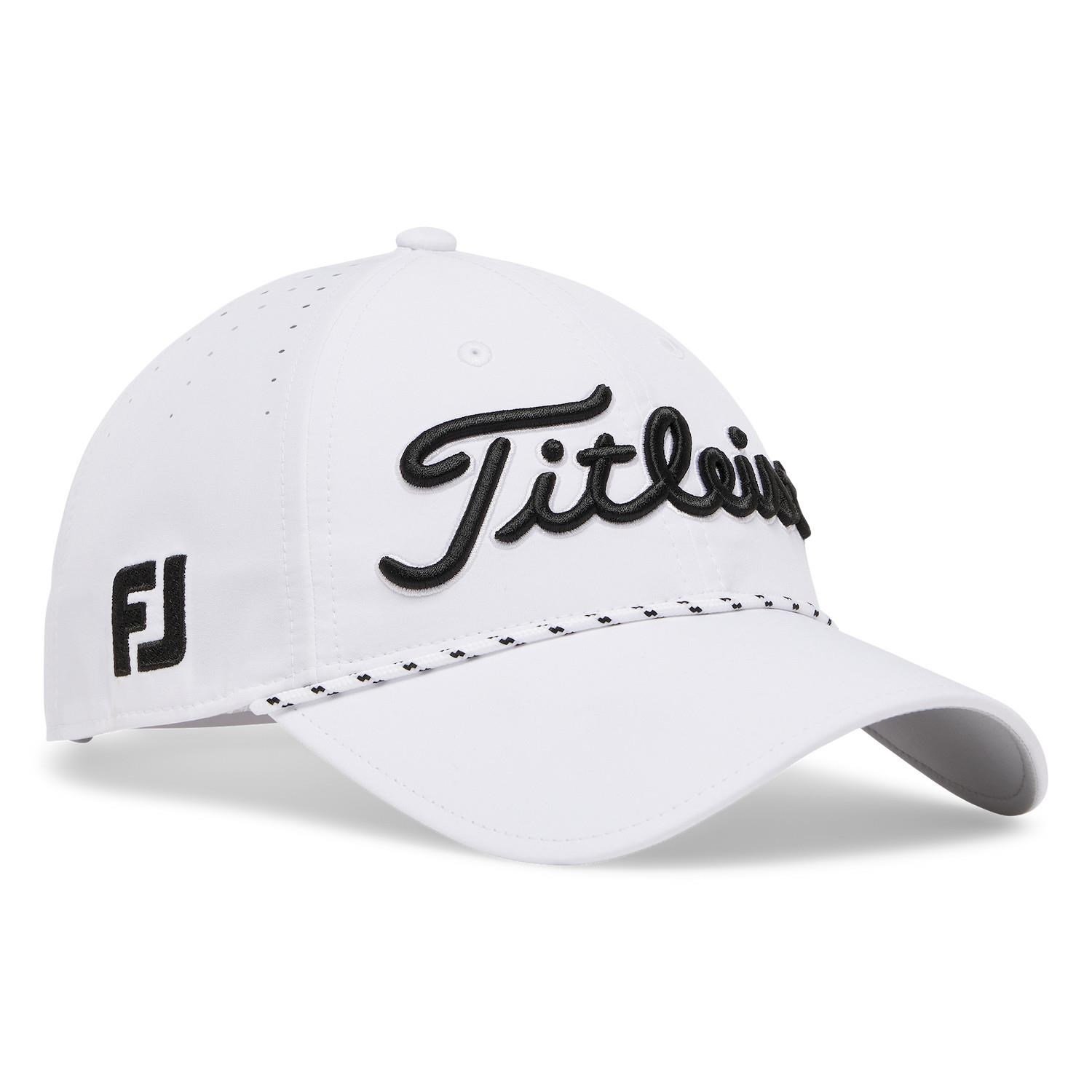 Titleist Tour Breezer gorra de hombre, blanco/negro