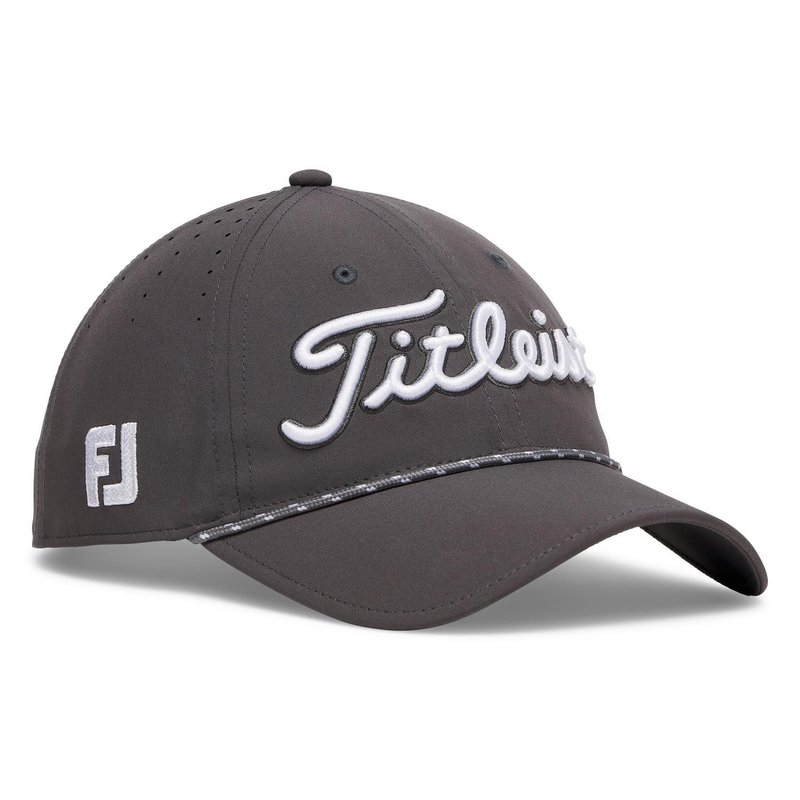Titleist Tour Breezer gorra de hombre, carbón/blanco