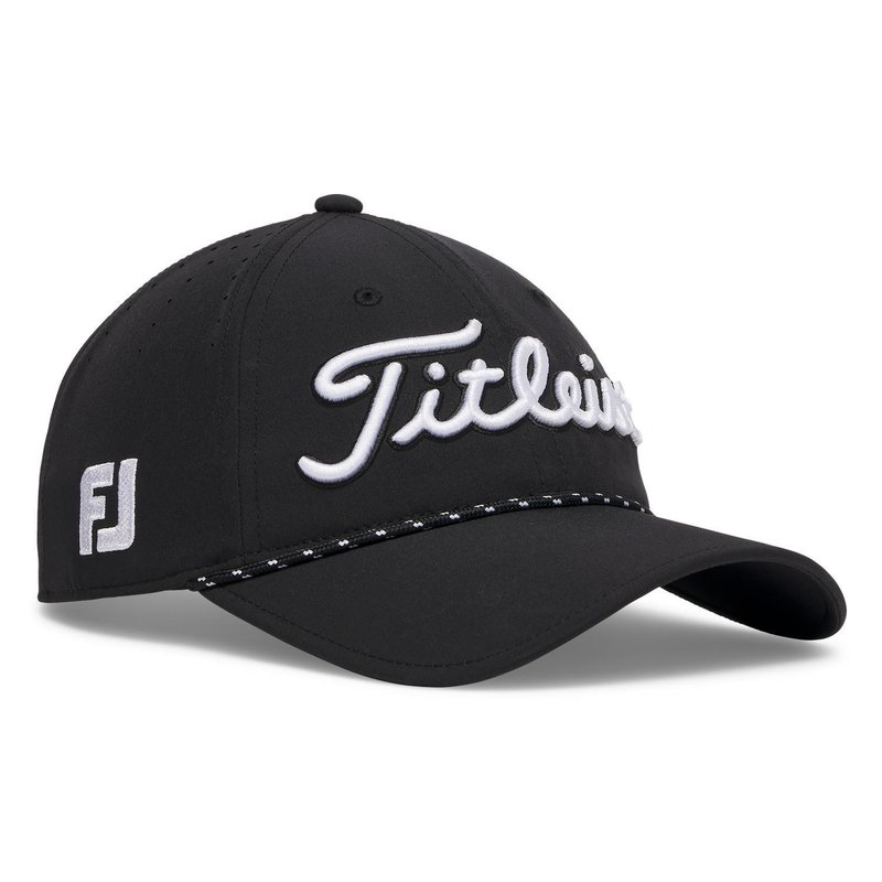 Titleist Tour Breezer gorra de golf para hombre, negro/blanco