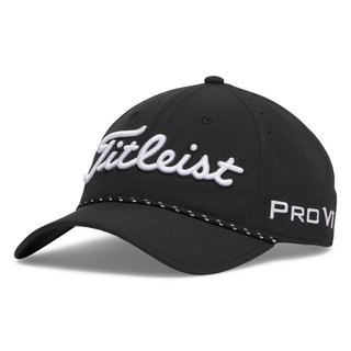 Titleist Tour Breezer gorra de golf para hombre, negro/blanco