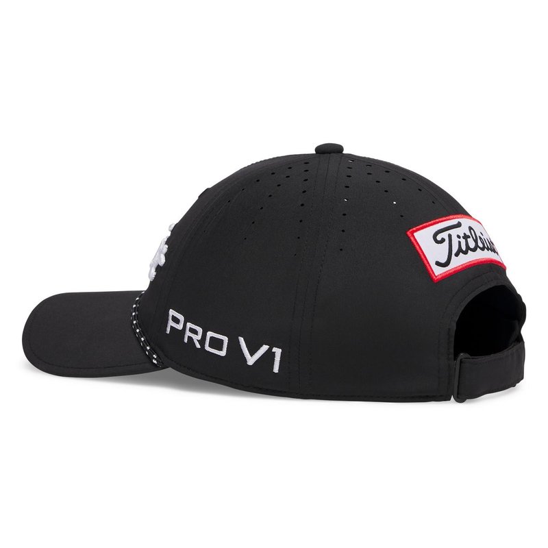 Titleist Tour Breezer gorra de golf para hombre, negro/blanco