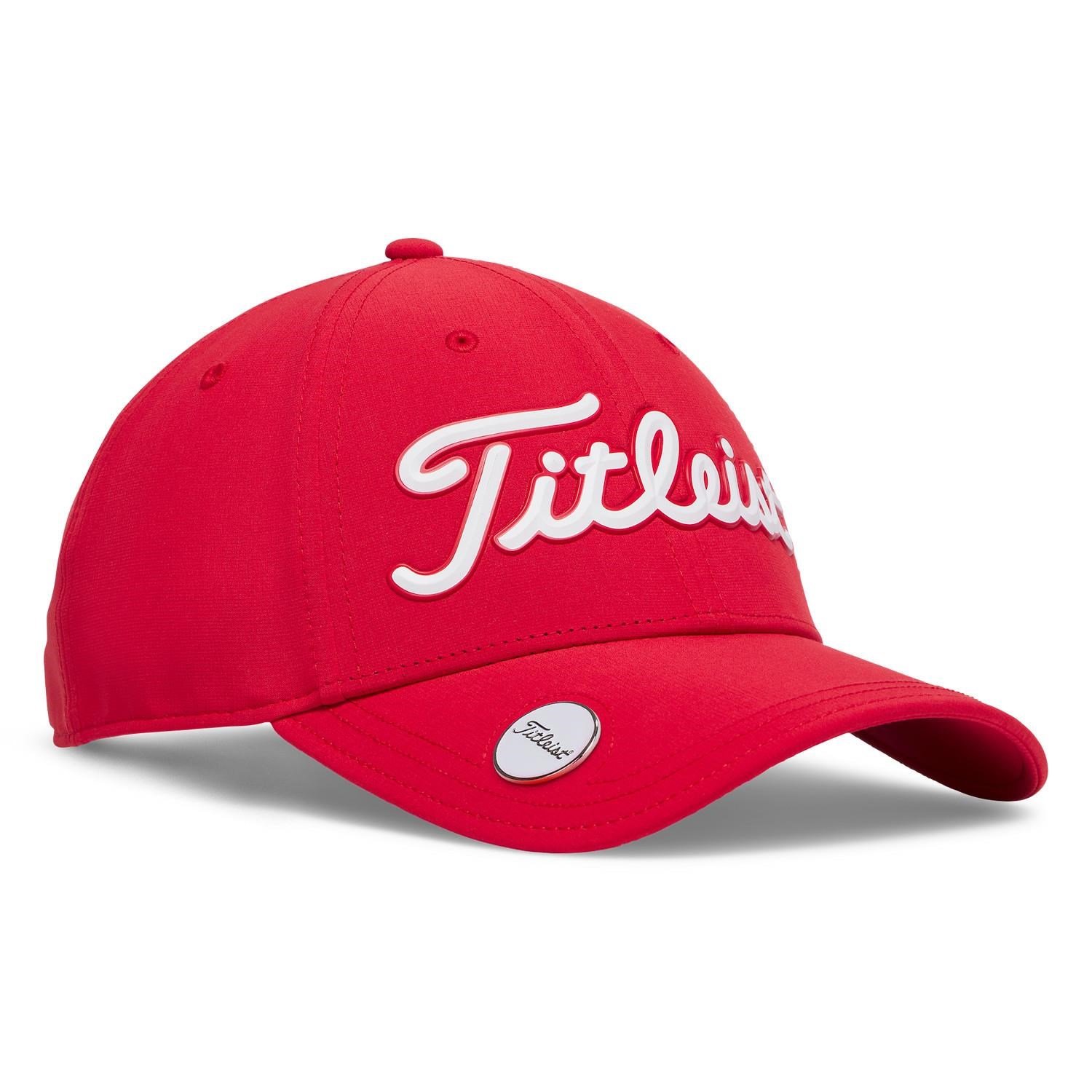 Titleist Players Ball Marker gorra de hombre, rojo/blanco