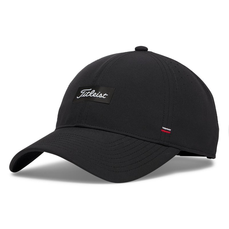 Titleist Charleston Breezer gorra de hombre, negro/negro/blanco