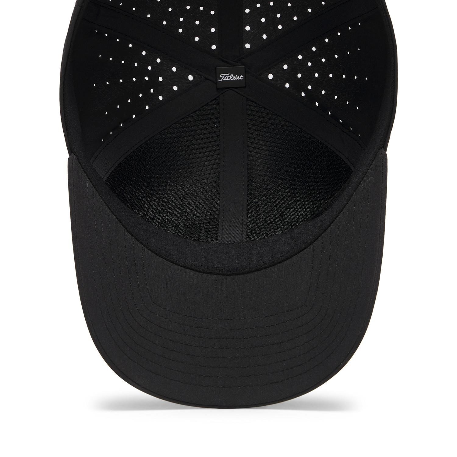 Titleist Charleston Breezer gorra de hombre, negro/negro/blanco