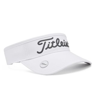 Titleist Players Ball Marker visera unisex, blanco/carbón