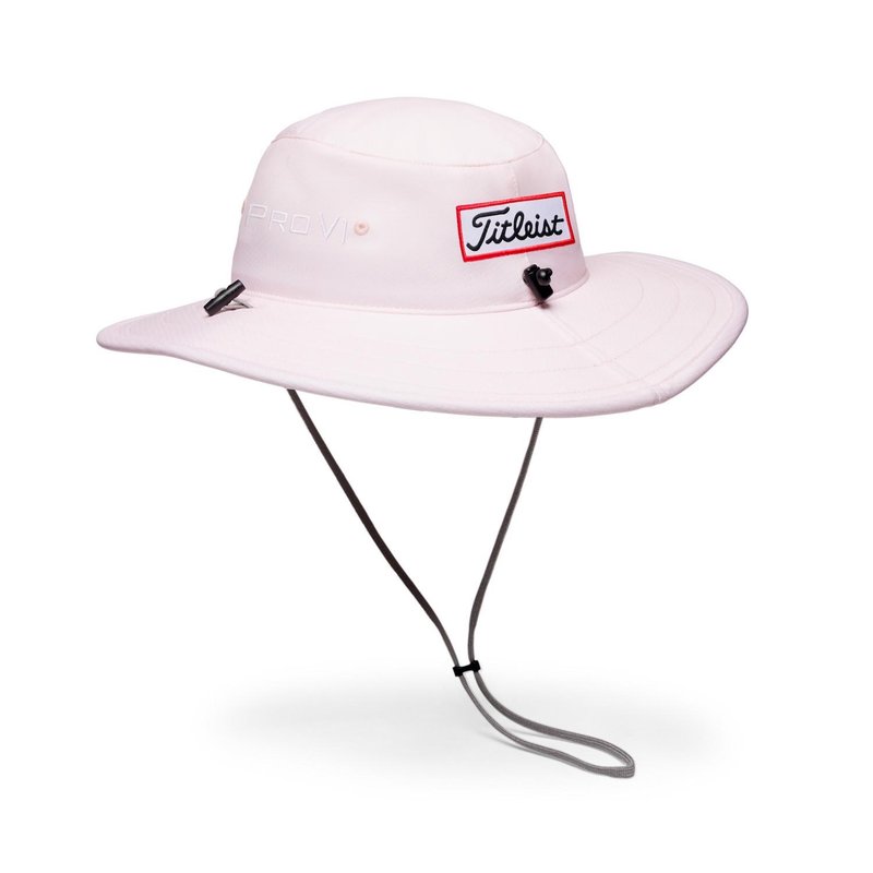 Titleist Tour Aussie sombrero de cubo de hombre, rosa pálido/blanco