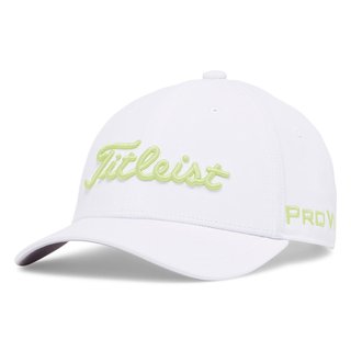 Titleist Junior Tour Performance gorra junior, blanca/lima claro