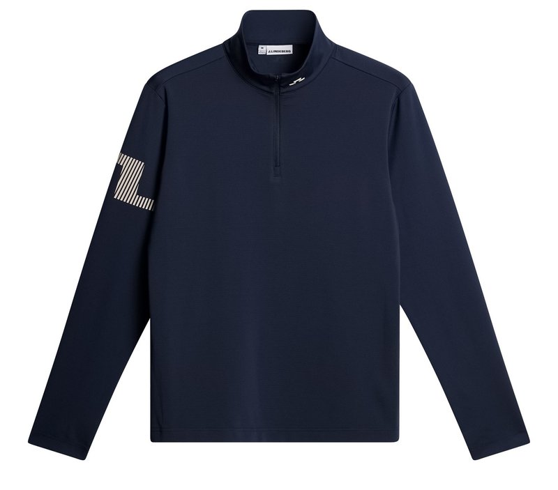 J.Lindeberg Heath Strike Mid Layer sudadera de hombre, JL Navy