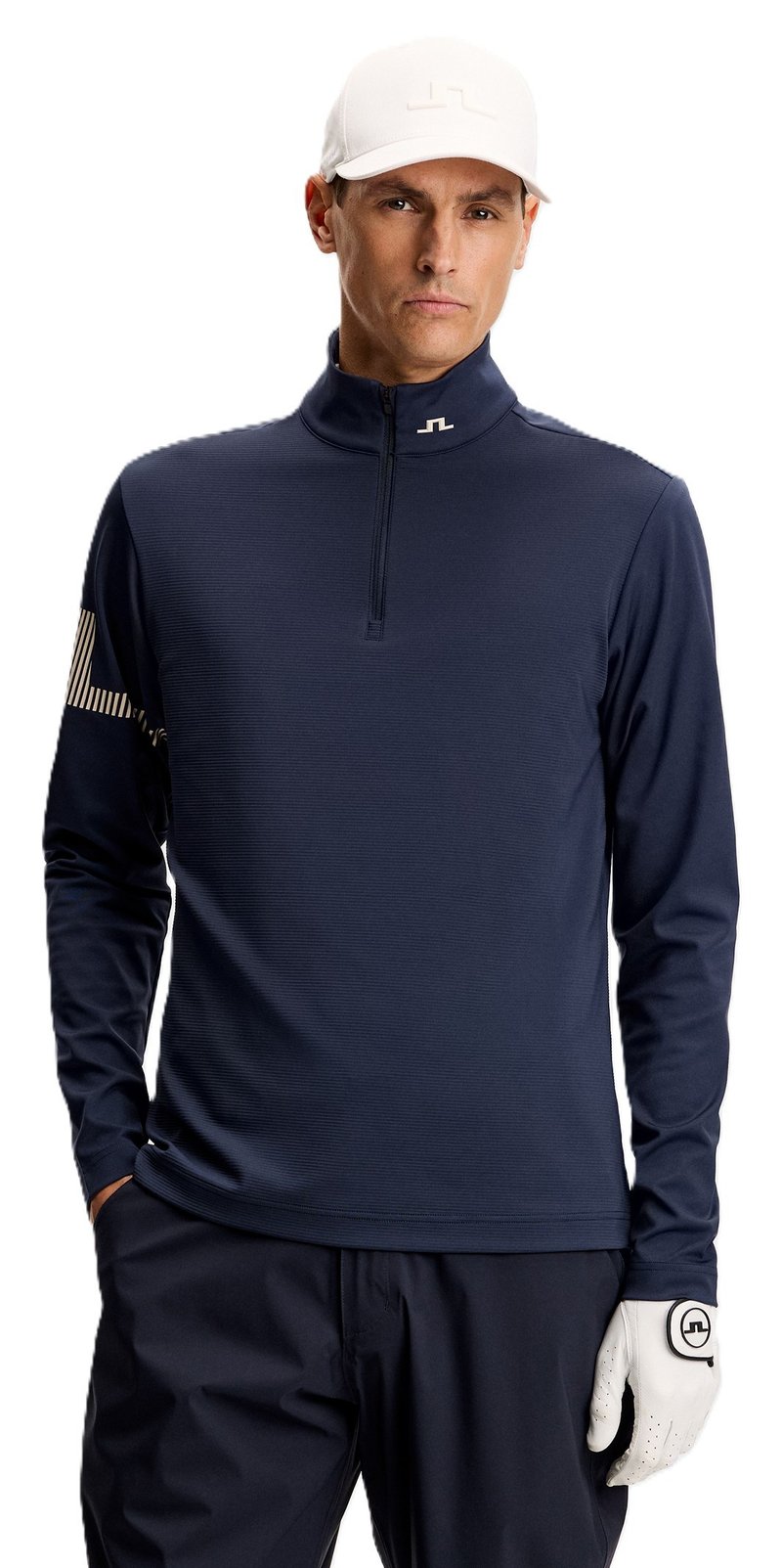 J.Lindeberg Heath Strike Mid Layer sudadera de hombre, JL Navy