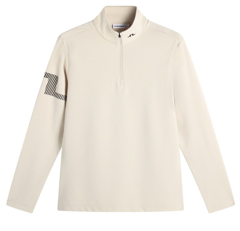 J.Lindeberg Heath Strike Mid Layer sudadera de hombre, moonbeam
