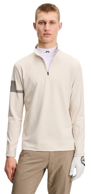 J.Lindeberg Heath Strike Mid Layer sudadera de hombre, moonbeam