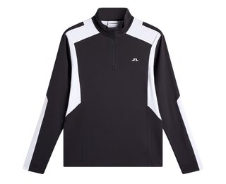 J.Lindeberg Lukas Quarter Zip sudadera de hombre, negra