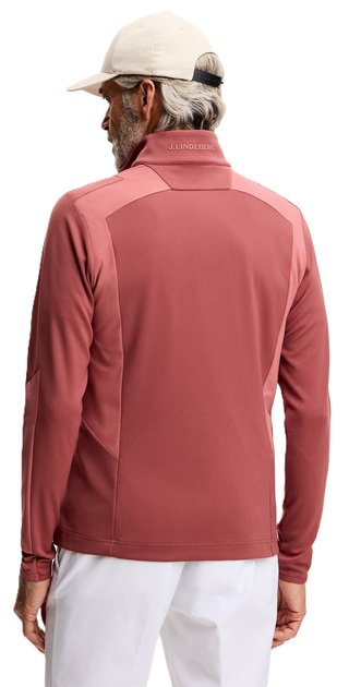 J.Lindeberg Lukas Quarter Zip sudadera de hombre, apple butter
