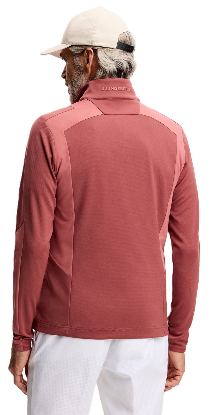 J.Lindeberg Lukas Quarter Zip sudadera de hombre, apple butter