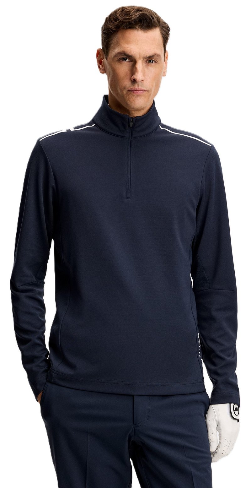 J.Lindeberg Leon Quarter Zip Mid Layer sudadera de hombre, JL Navy