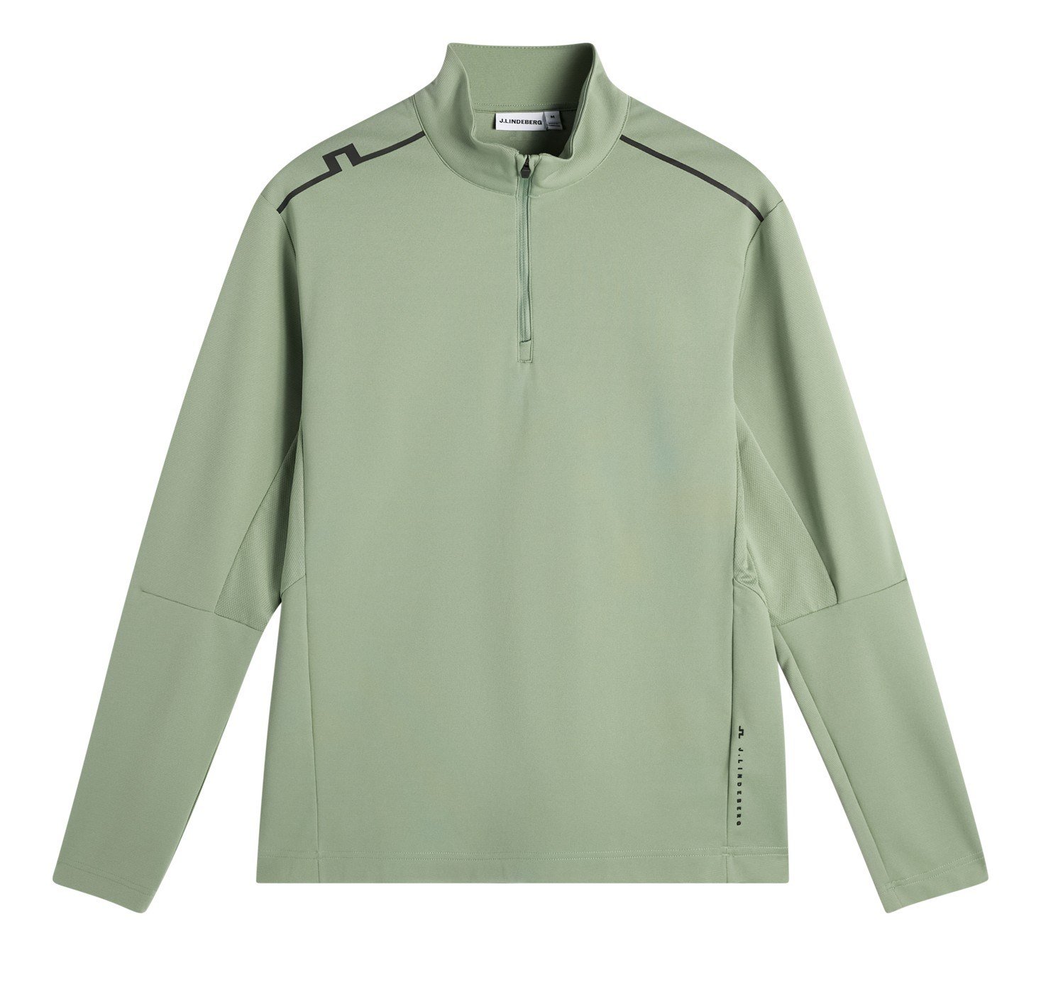 J.Lindeberg Leon Quarter Zip sudadera de hombre, hedge green