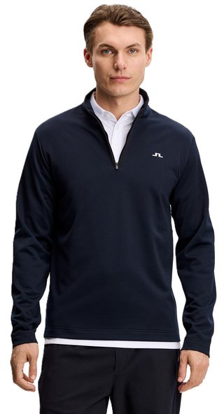 J.Lindeberg Clide Quarter Zip Mid Layer sudadera de hombre, JL Navy