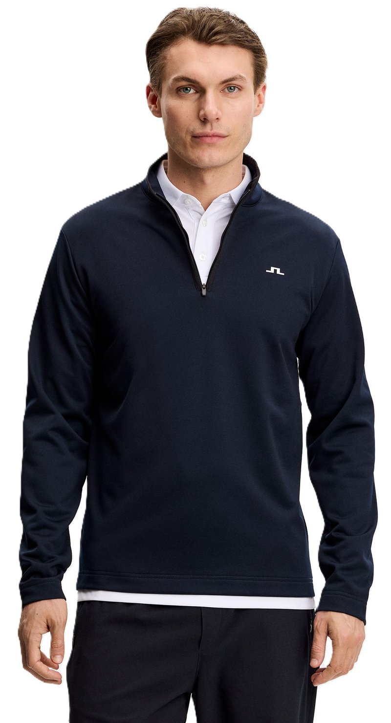 J.Lindeberg Clide Quarter Zip Mid Layer sudadera de hombre, JL Navy
