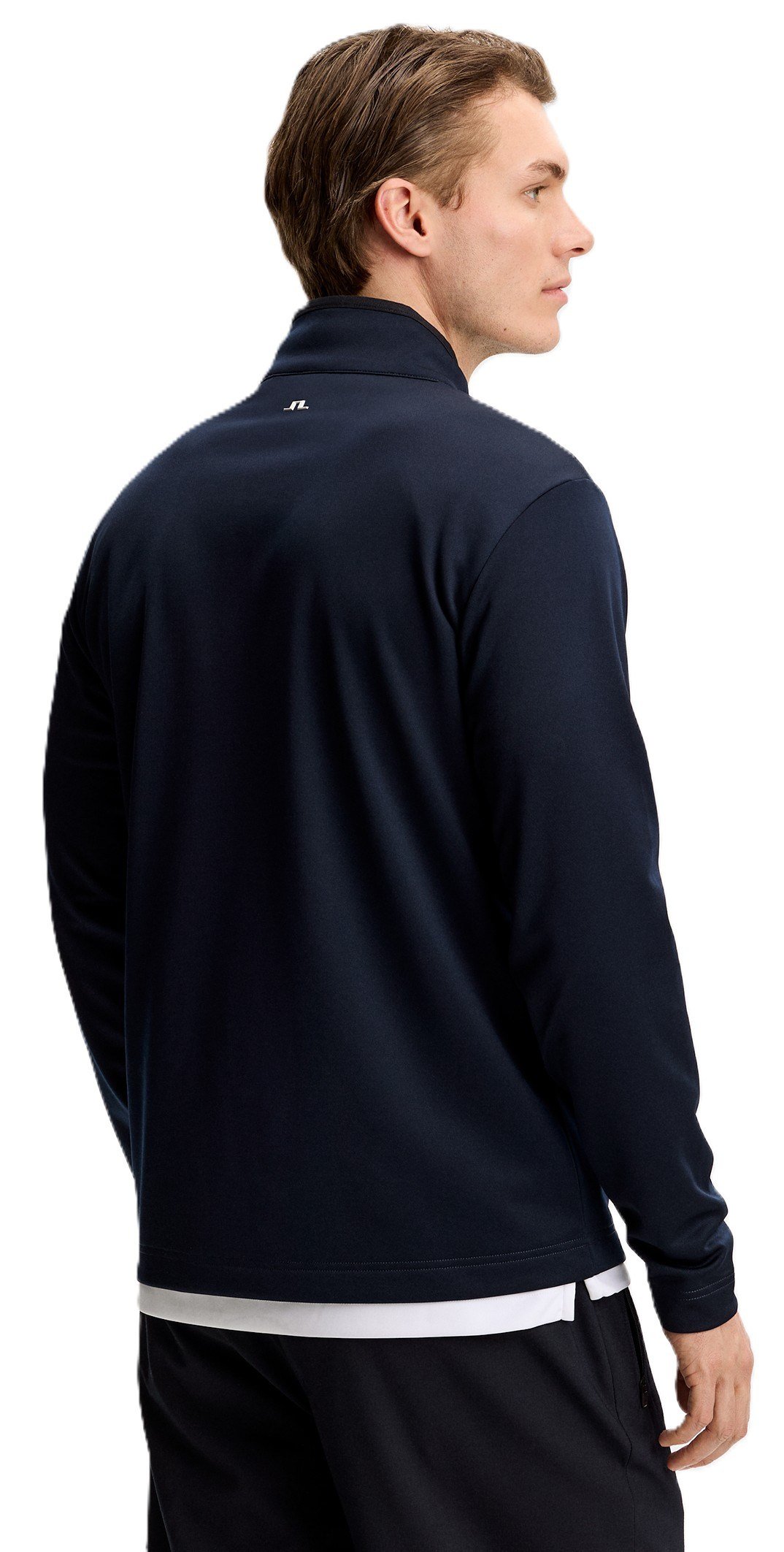 J.Lindeberg Clide Quarter Zip Mid Layer sudadera de hombre, JL Navy