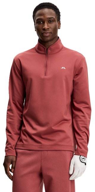 J.Lindeberg Clide Quarter Zip Mid Layer sudadera de hombre, apple butter