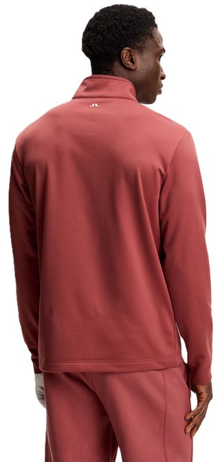J.Lindeberg Clide Quarter Zip Mid Layer sudadera de hombre, apple butter