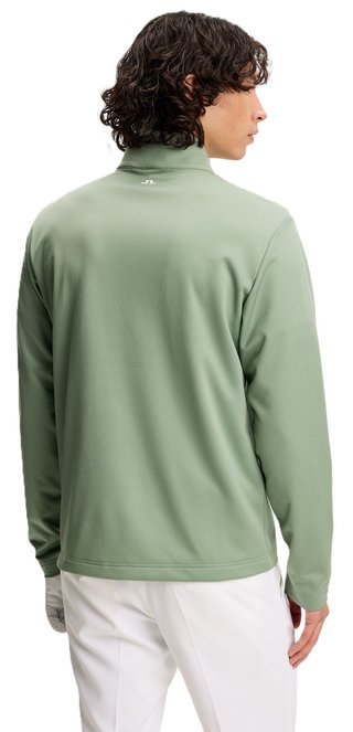 J.Lindeberg Clide Quarter Zip Mid Layer sudadera de hombre, hedge green