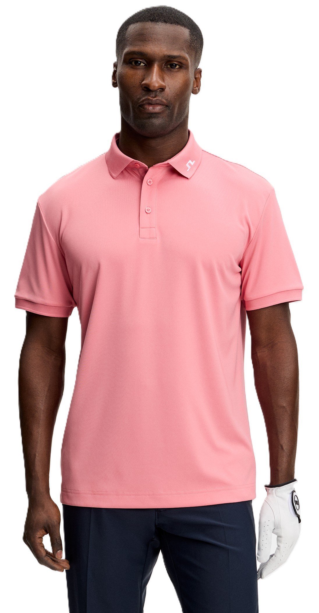 J.Lindeberg KV polo de hombre, flamingo plume