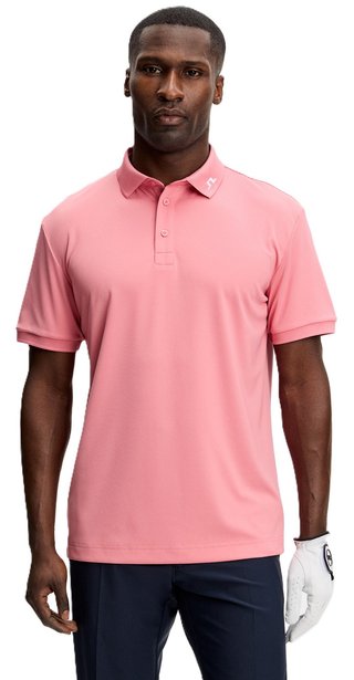 J.Lindeberg KV polo de hombre, flamingo plume