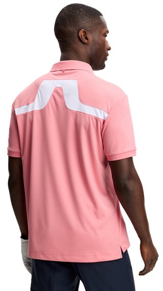 J.Lindeberg KV polo de hombre, flamingo plume