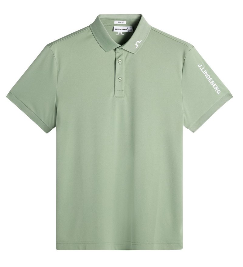 J.Lindeberg Tour Tech Slim Fit polo de hombre, hedge green