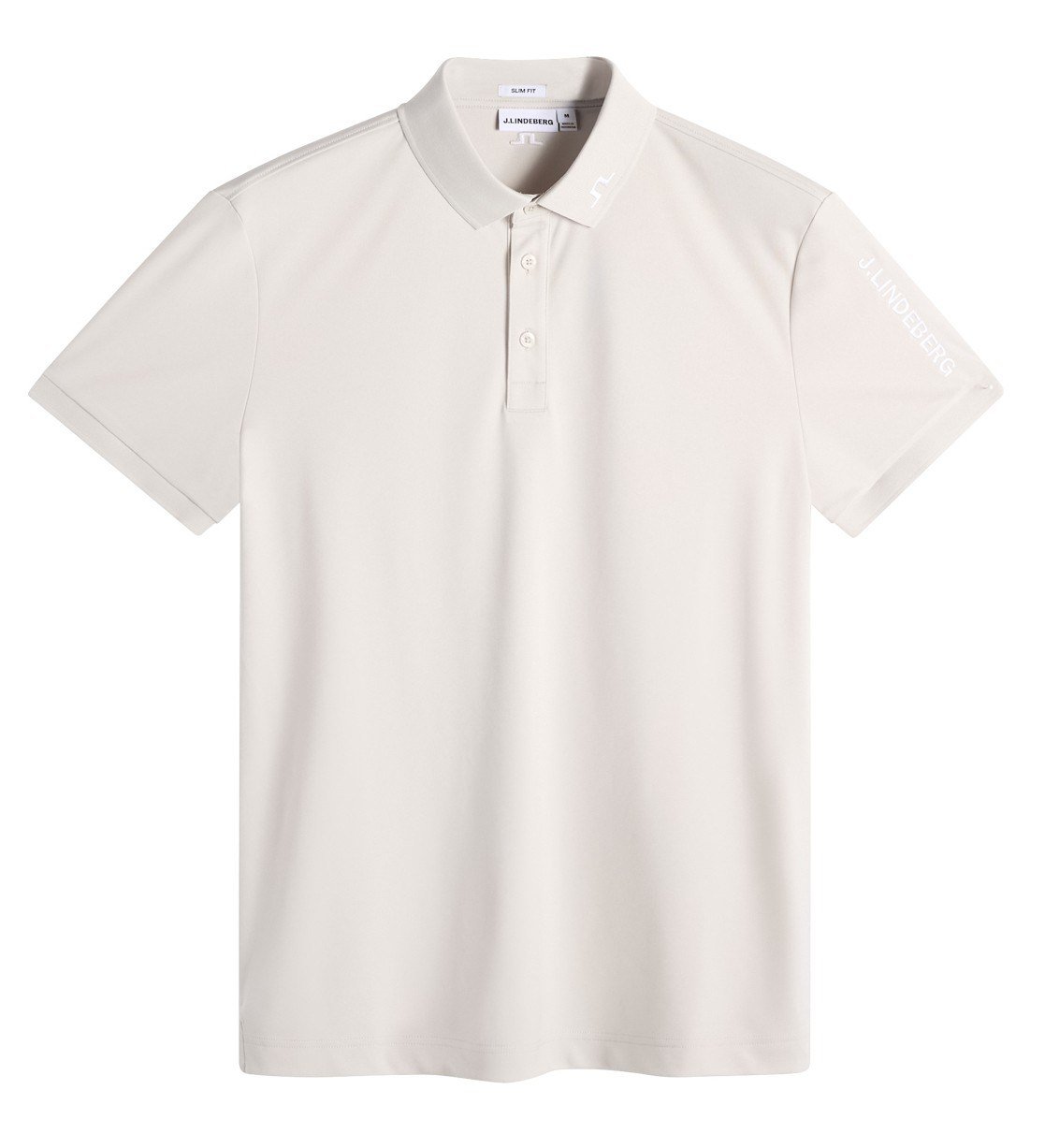 J.Lindeberg Tour Tech Slim Fit polo de hombre, moonbeam