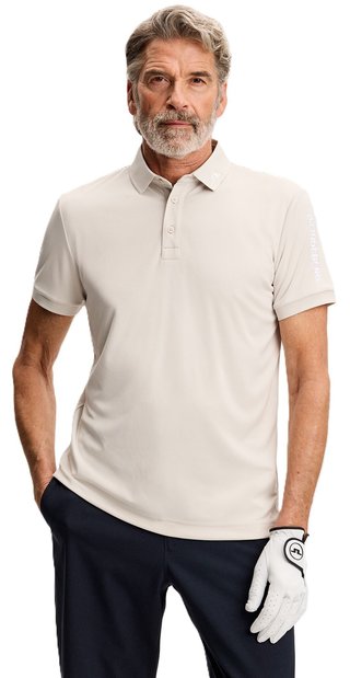 J.Lindeberg Tour Tech Slim Fit polo de hombre, moonbeam