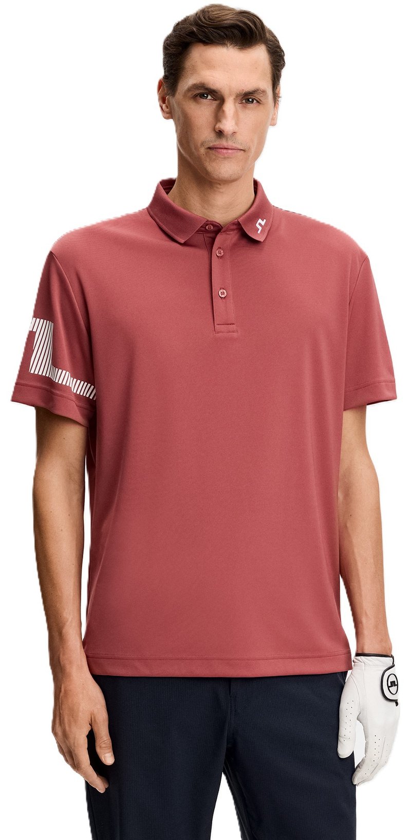 J.Lindeberg Heath polo de hombre, apple butter