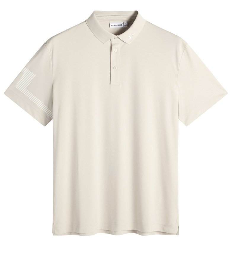 J.Lindeberg Heath polo de hombre, moonbeam