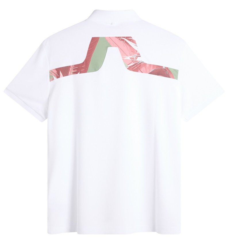 J.Lindeberg KV Print polo de hombre, paradise hedge green