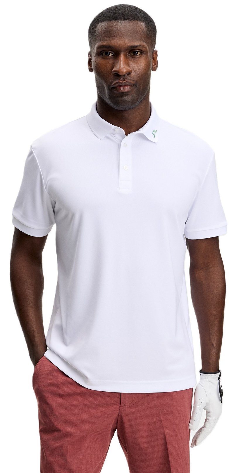 J.Lindeberg KV Print polo de hombre, paradise hedge green