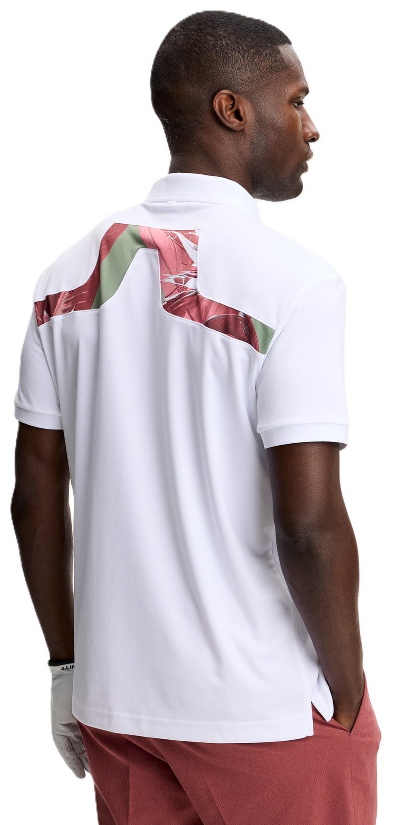 J.Lindeberg KV Print polo de hombre, paradise hedge green