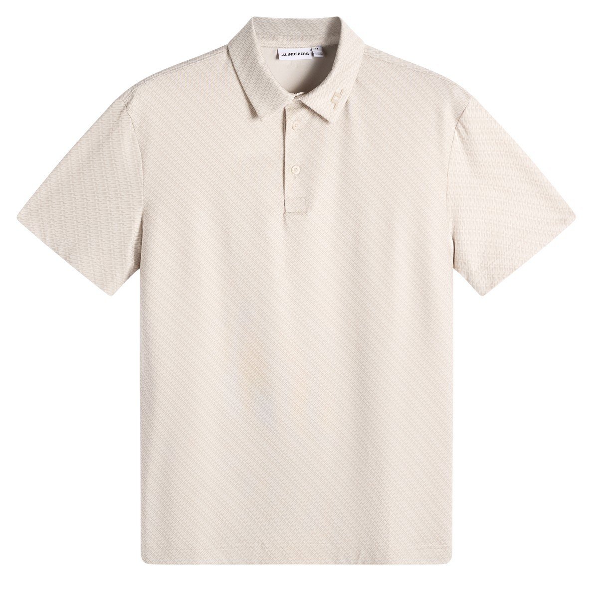 J.Lindeberg Tod Print polo de hombre, flight bridge moonbeam
