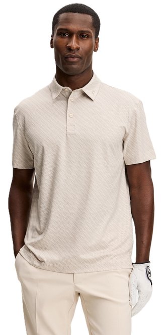 J.Lindeberg Tod Print polo de hombre, flight bridge moonbeam